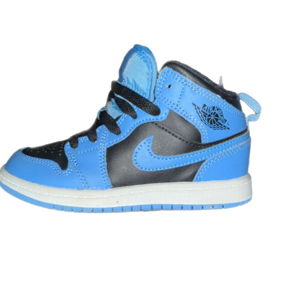 Jordan Blue and Black High-Top Sneakers